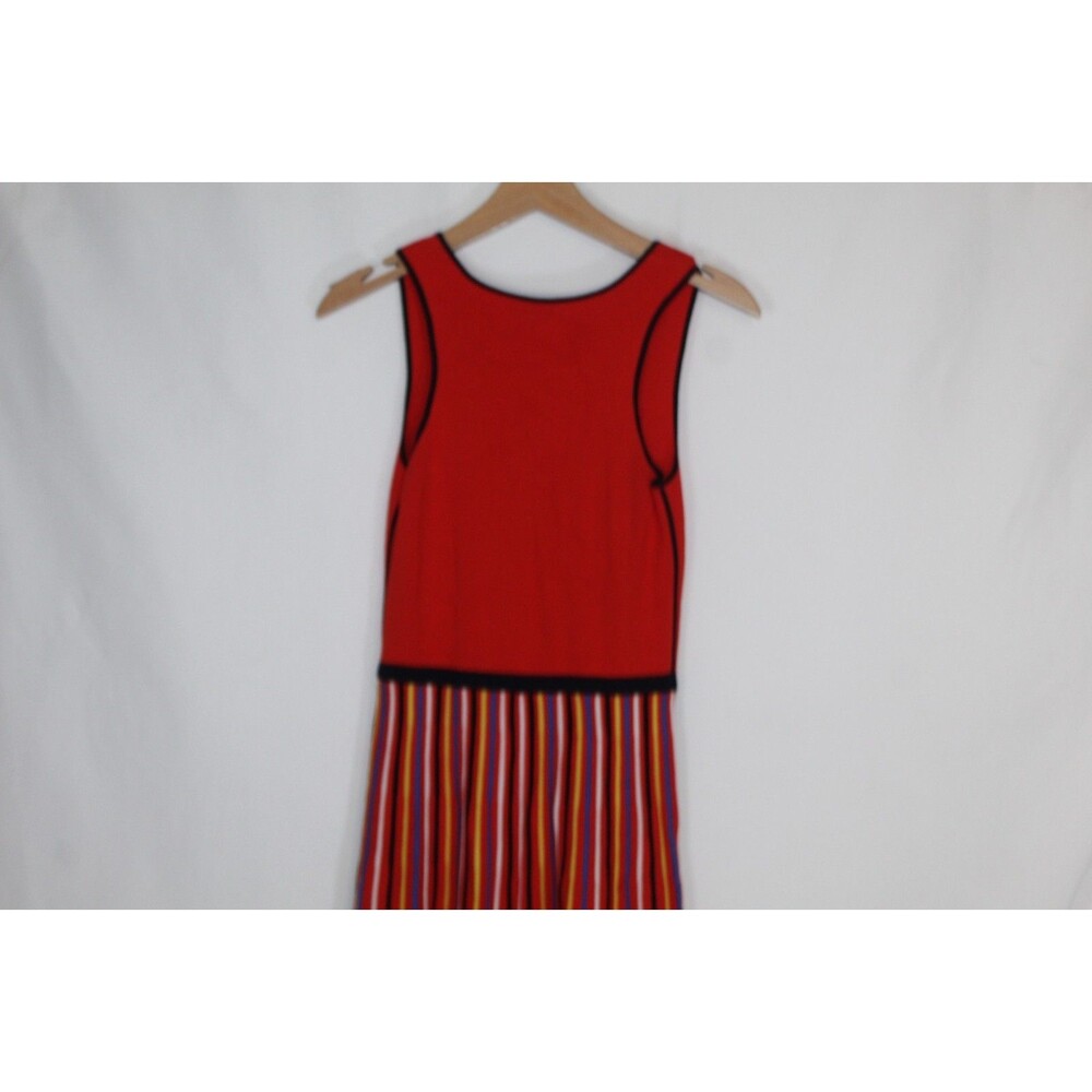 Banana Republic women's striped sleeveless a-line dress size XS colorful knit - Picture 9 of 12